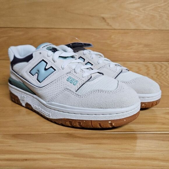 New Balance 550 Sea Salt White Grey Womens Shoe Sneaker BBW550NB - Picture 2 of 11